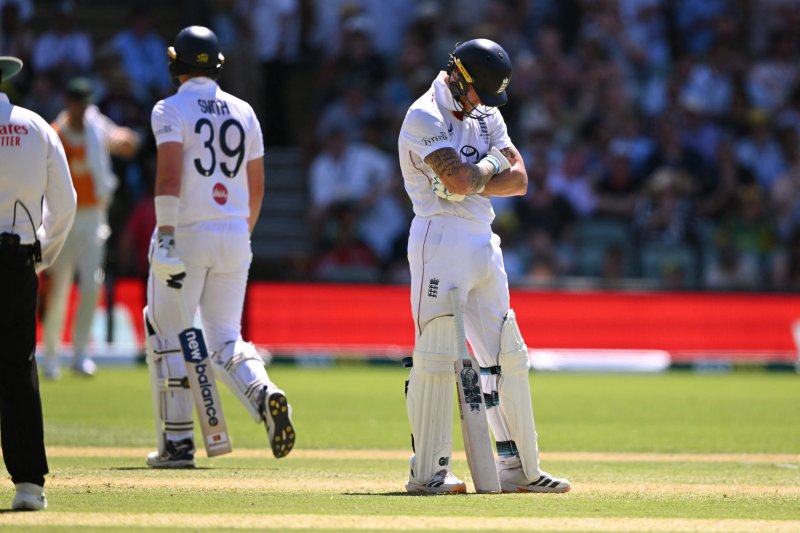 Alone at the helm: England’s Ben Stokes reacts after Jamie Smith was given out in a another Snicko controversy. (Photo: AFP)