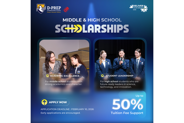D-PREP International School Opens Applications for 2026 Secondary School Scholarships