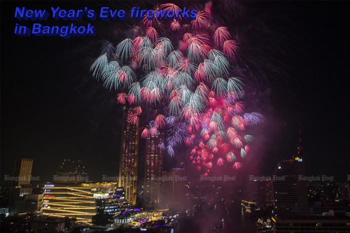 New Year’s Eve fireworks in Bangkok