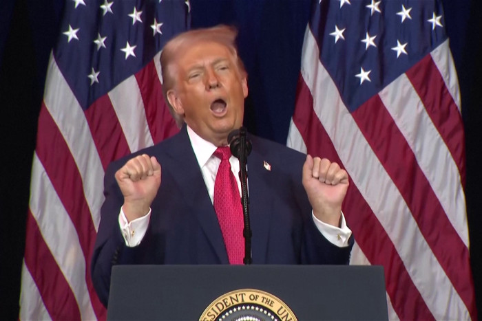 Trump mocks transgender athletes in women's sports