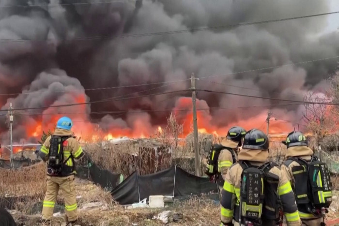 Cause of major blaze in deprived area of Seoul's Gangnam to be investigated