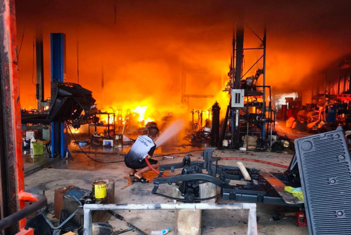 Fire hits EV research centre in Nakhon Pathom