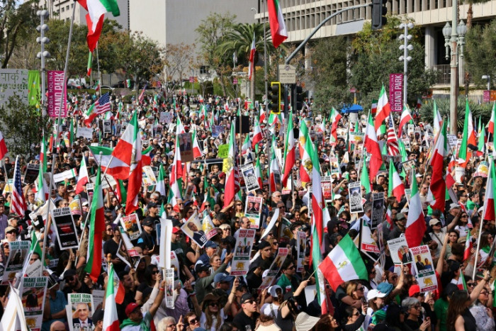 Demonstrations in US in support of Iranian anti-government protesters
