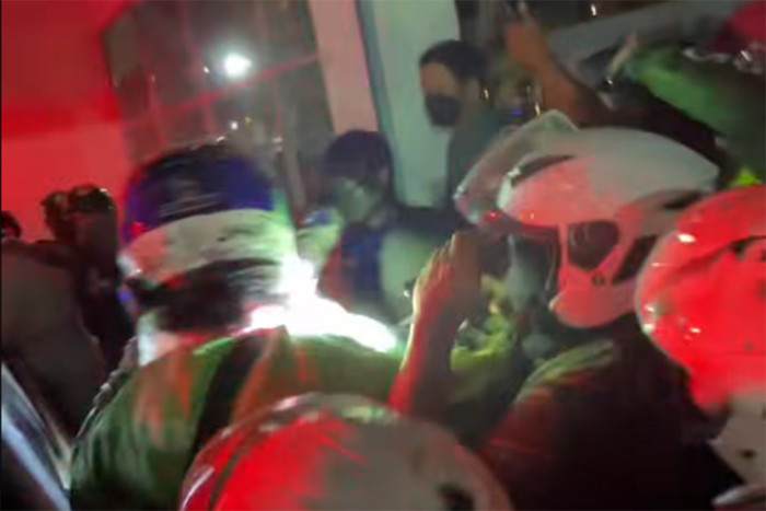 Delivery rider who 'broke the rules' beaten up by racecourse guard