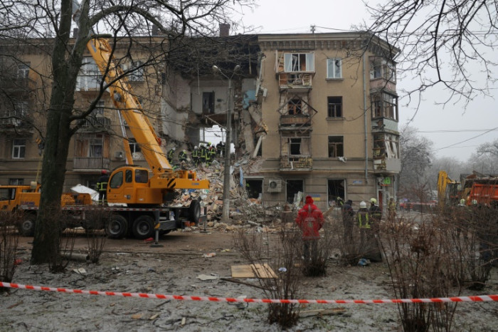 Russian strikes in Ukraine kill 12, target passenger train