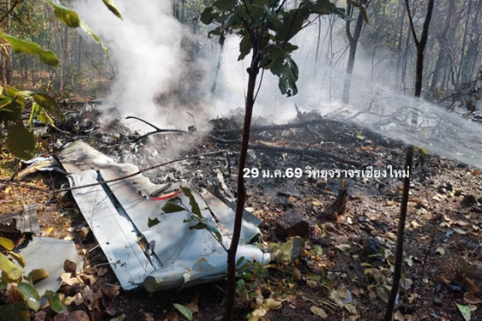 Two die as Thai air force plane crashes in Chiang Mai