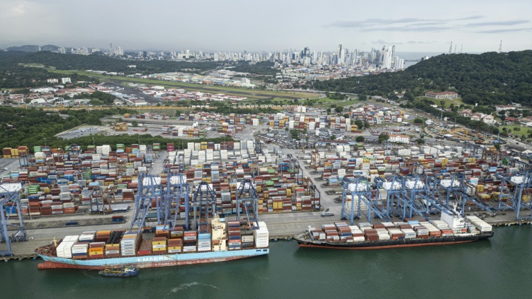 The Port of Balboa at the Pacific entrance of the Panama Canal in Panama City. (Photo: AFP)
