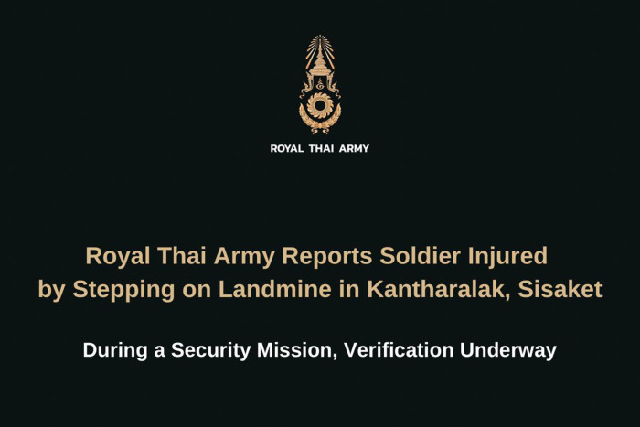 Another Thai soldier maimed by landmine