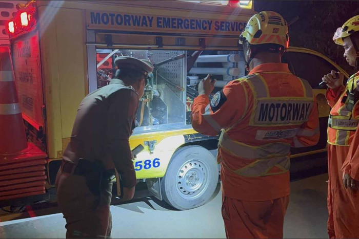 Shots fired at motorway rescue team
