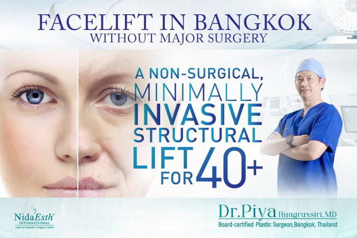 Facelift in Bangkok — without major surgery A non-surgical, minimally invasive structural lift for 40+