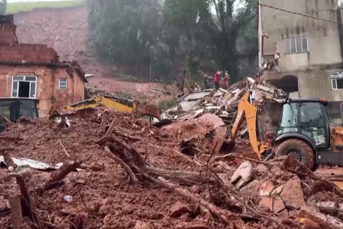Deadly heavy rains hit southeastern Brazil