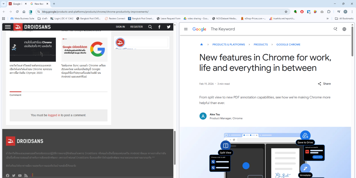 Bangkok Post - Google updates Chrome with split-screen, PDF editing ...