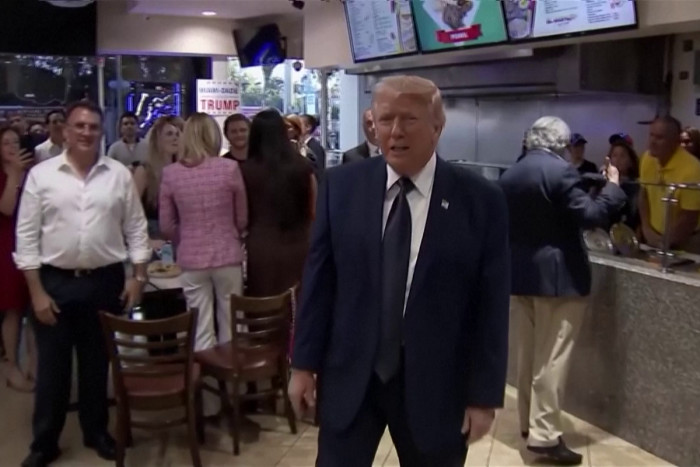 Trump visits Venezuelan restaurant in Miami