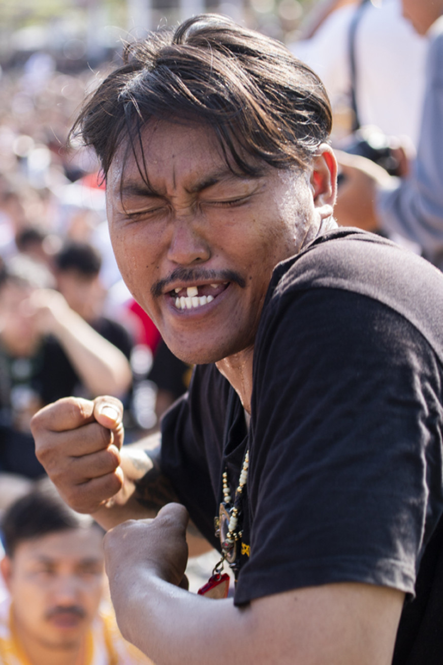 Sacred tattoo festival in Nakhon Pathom
