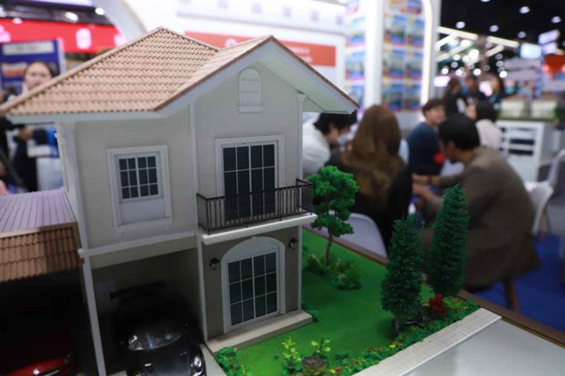 A model house on display at the 47th Home and Condo Expo held at Queen Sirikit National Convention Center in Bangkok in March last year. (Photo: Somchai Poomlard)