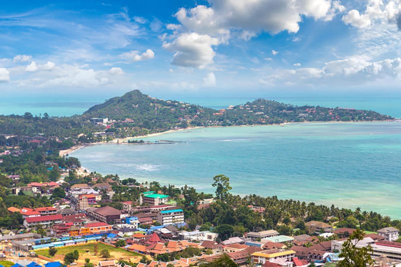 An aerial view of Koh Samui. (Photo: 123RF)