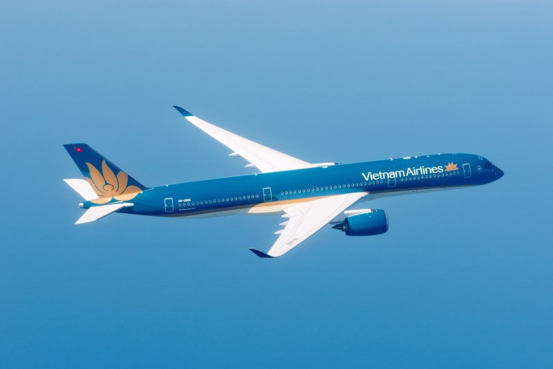 An Airbus A350 plane of Vietnam Airlines. (Photo: @VietnamAirlines X account)