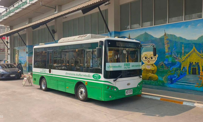 Free electric coaches ease travel costs in Chiang Rai