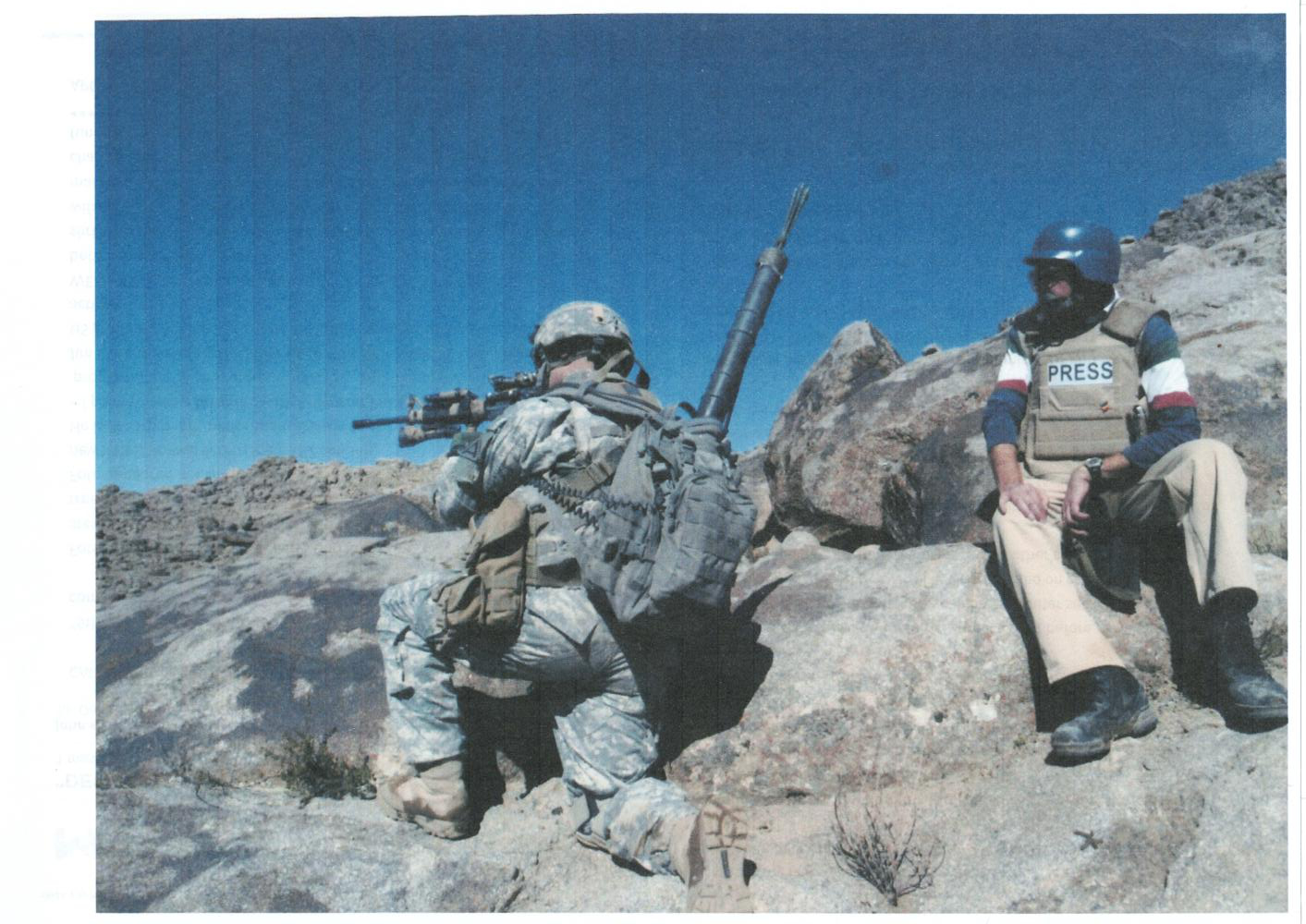 Denis Gray with troops preparing to ambush the Taliban in 2007 Afghanistan. photo: