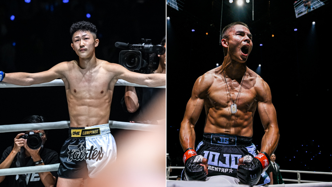 Shimon Yoshinari (left) will face Malaysia_s Johan Ghazali at ONE Samurai 1