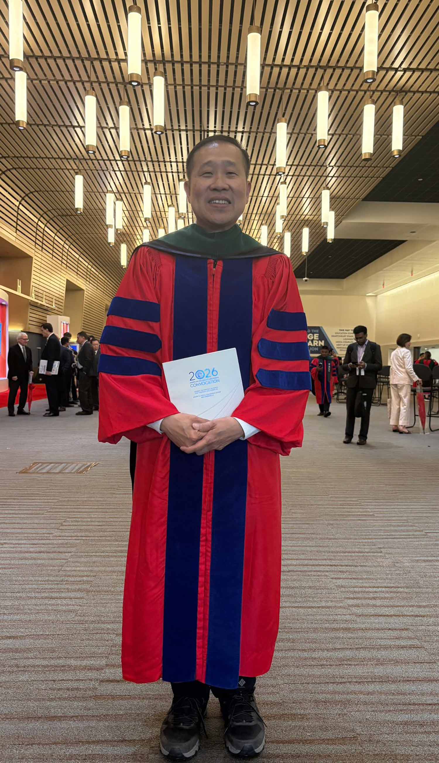 Pol Maj Gen Dr Kasem Ratanasumawong at the convocation in New Orleans. Photo: Police General Hospital