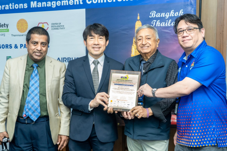 Professor Manukid Parnichkun Receives Prestigious IEOM Academic Leadership Award