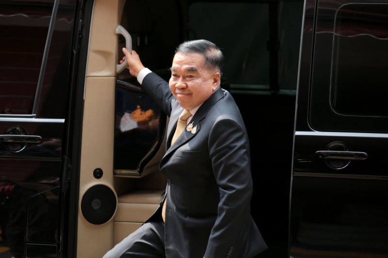 Defence minister Gen Nattaphon Narkphanit