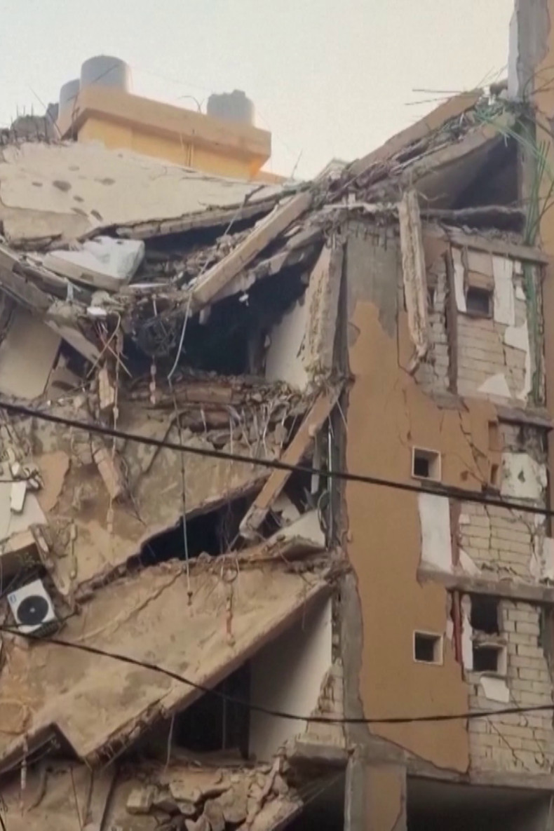 Israeli strikes cause major damage in Beirut's southern suburbs