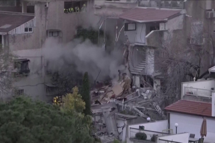 Israeli medics say at least 9 wounded in Haifa by Iranian missile