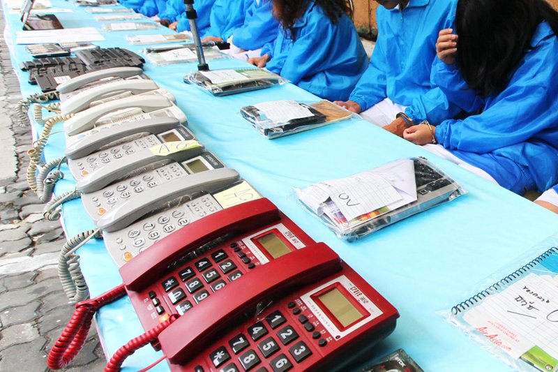 Military hosts media visit to refute scam centre claims