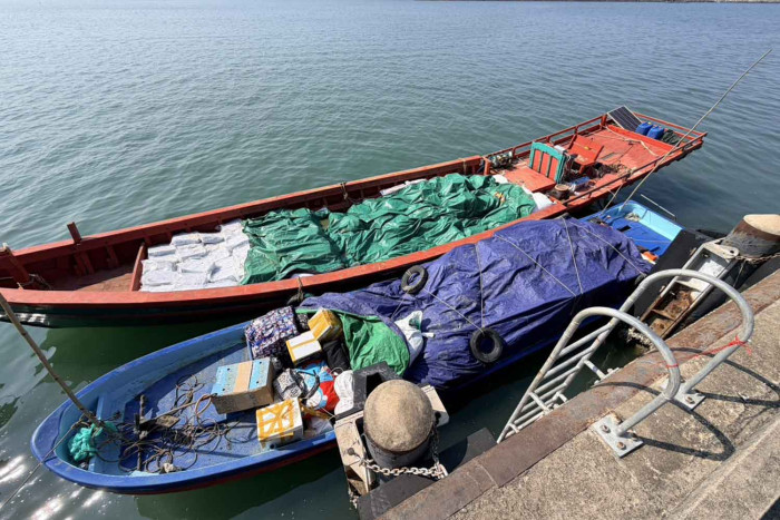 Six boats caught smuggling goods to Cambodia