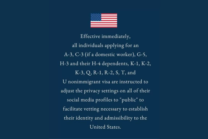 US embassy orders visa applicants to make social media public Bangkok ...