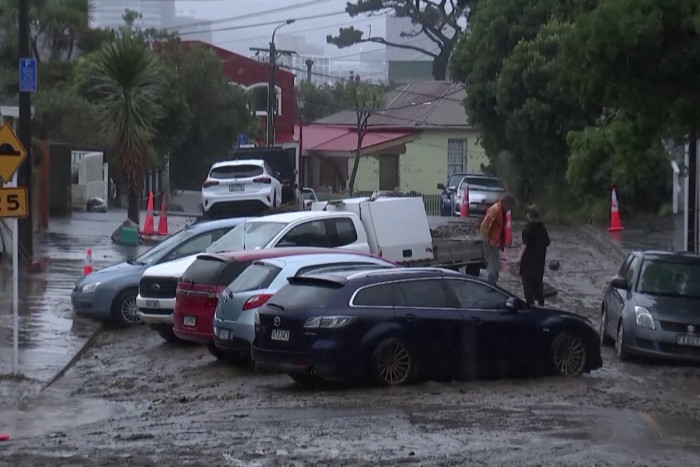 Heavy rain causes flooding, landslips in New Zealand's capital
