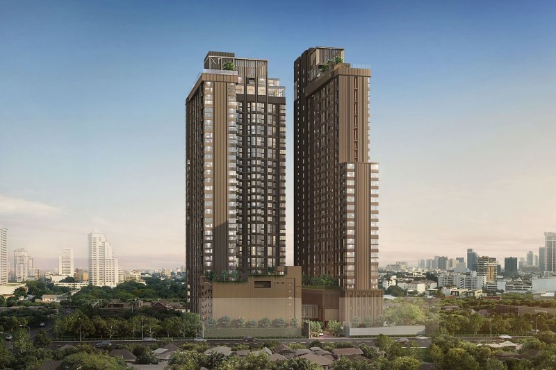 An artist's rendition of XT 10 Ekkamai, a new condo joint venture project between Sansiri and Japanese developer Mitsui Fudosan.