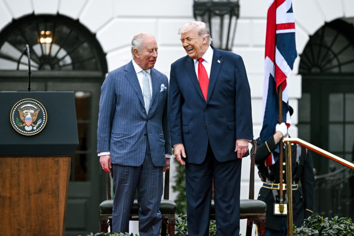 As Trump greets Charles, the White House calls them 'Two Kings'