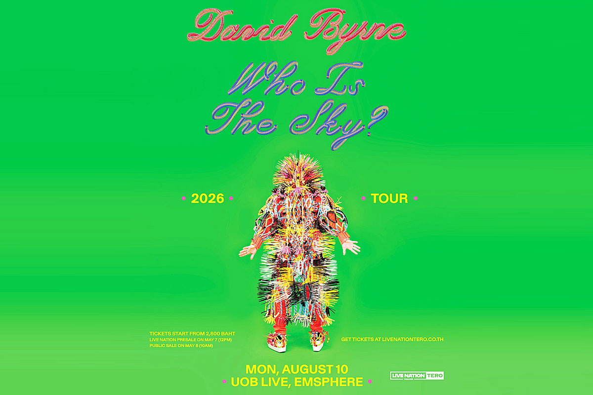 Art-pop icon David Byrne brings 'Who Is The Sky? Tour' to Bangkok