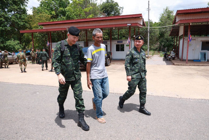 Cambodia releases Thai man detained while foraging near Surin border