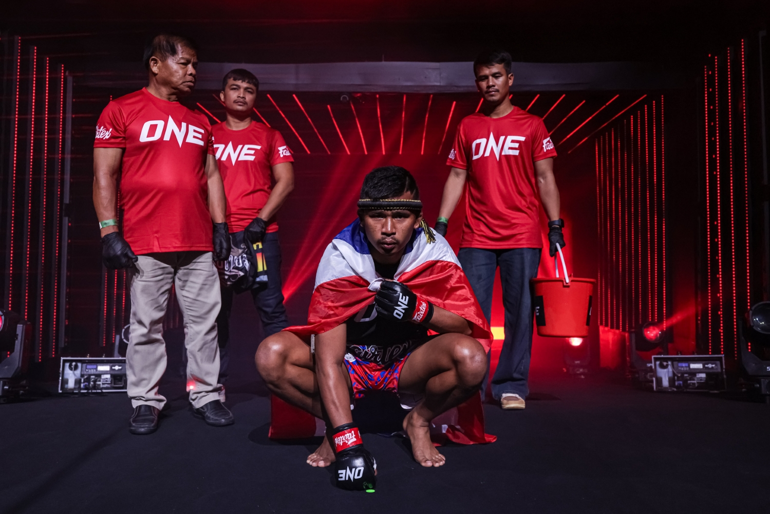 Superlek heads to the ring at Lumpinee Stadium