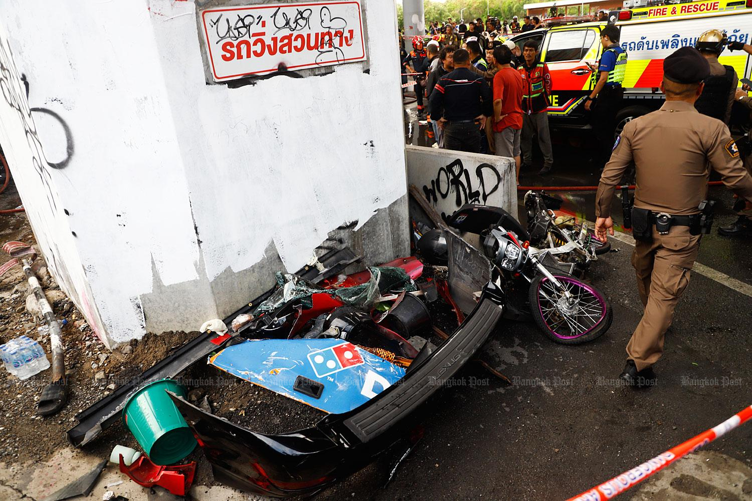 City bus-train collision kills 8