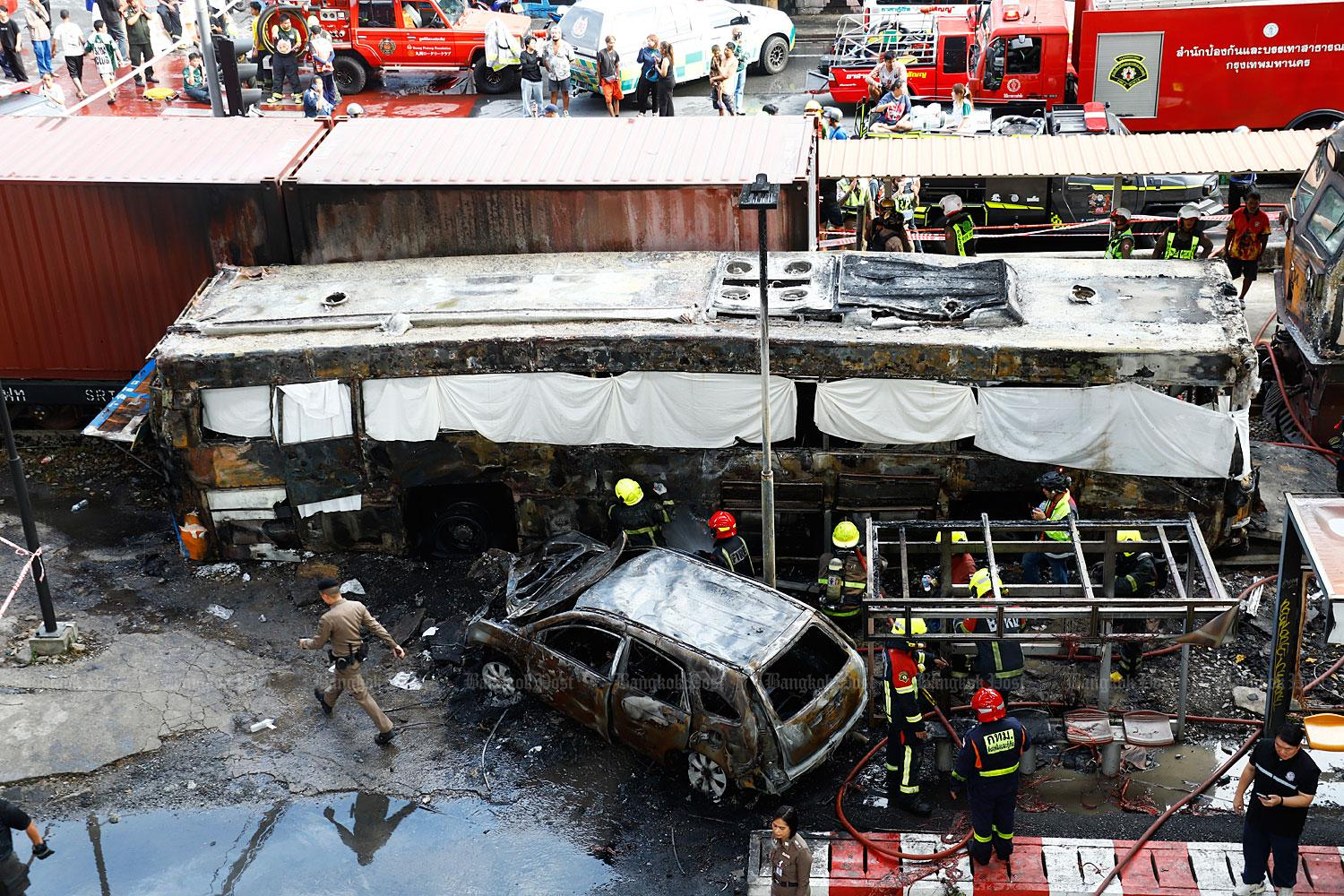 City bus-train collision kills 8