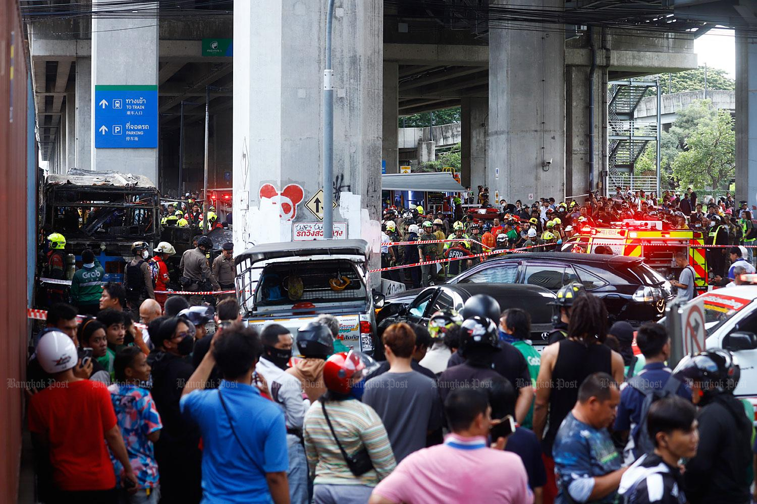 City bus-train collision kills 8