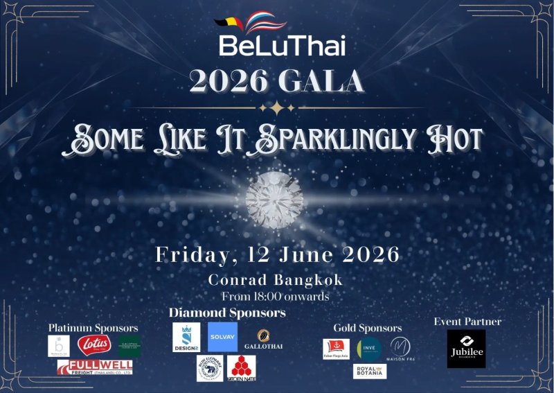 BeLuThai Gala 2026: "Some Like It Sparklingly Hot" returns to Conrad Bangkok with black-tie glamour