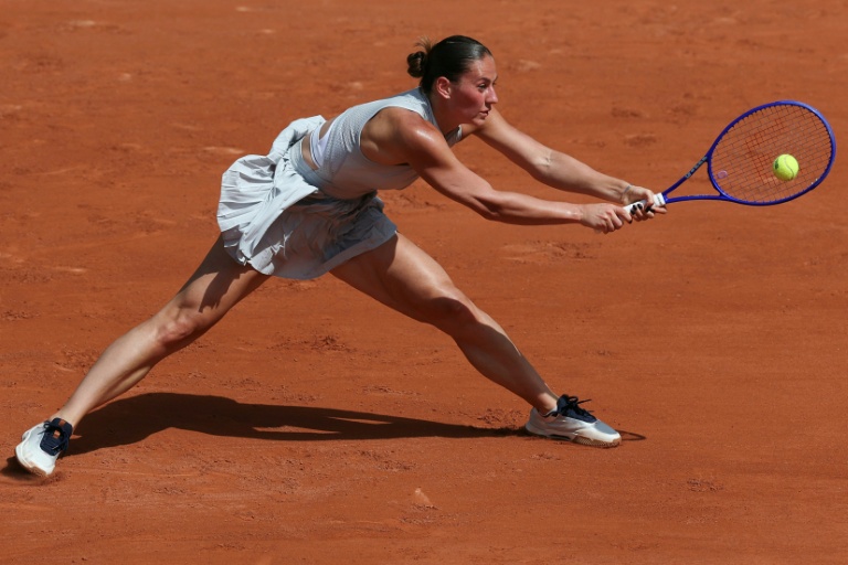 Ukraine's Marta Kostyuk said a Russian missile landed close to her family home. (Photo: AFP)