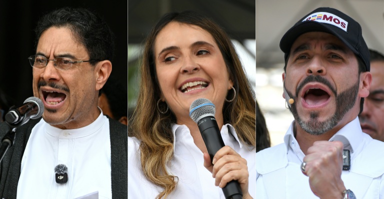 Top contenders in Colombia's presidential election on Sunday: leftist Senator Ivan Cepeda, Senator Paloma Valencia and right-wing lawyer Abelardo de la Espriella
