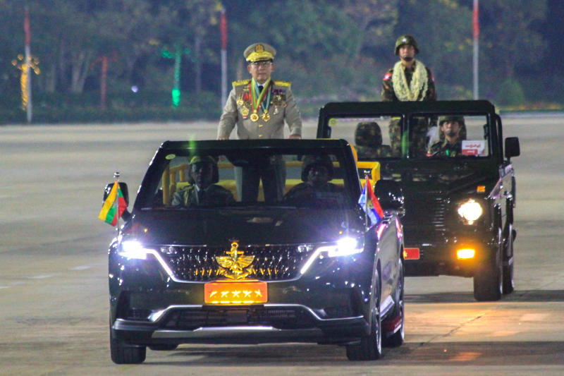 Myanmar’s junta chief turned president heads to India, with an eye on China