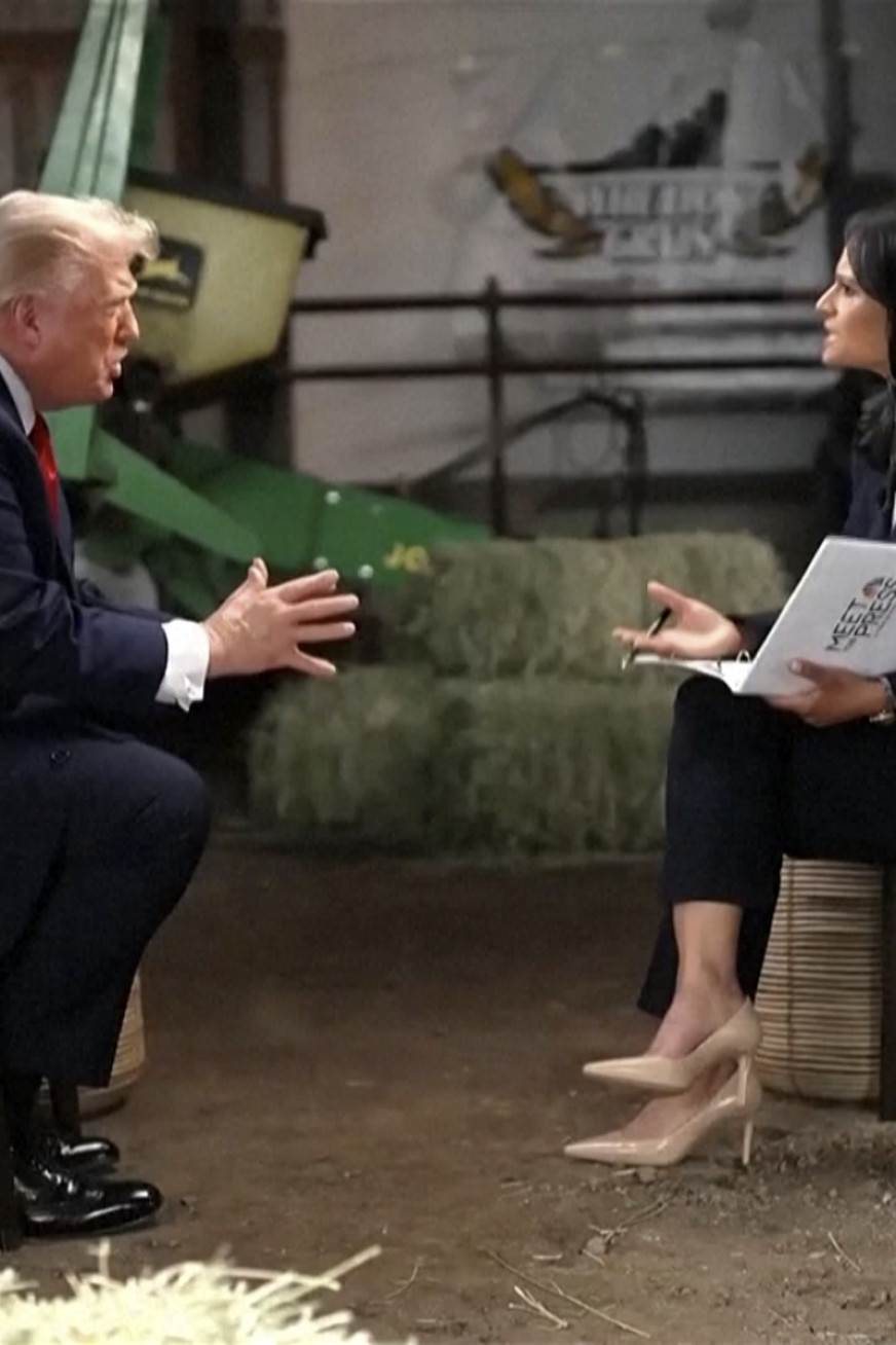 Trump storms out of NBC interview after repeating election claims