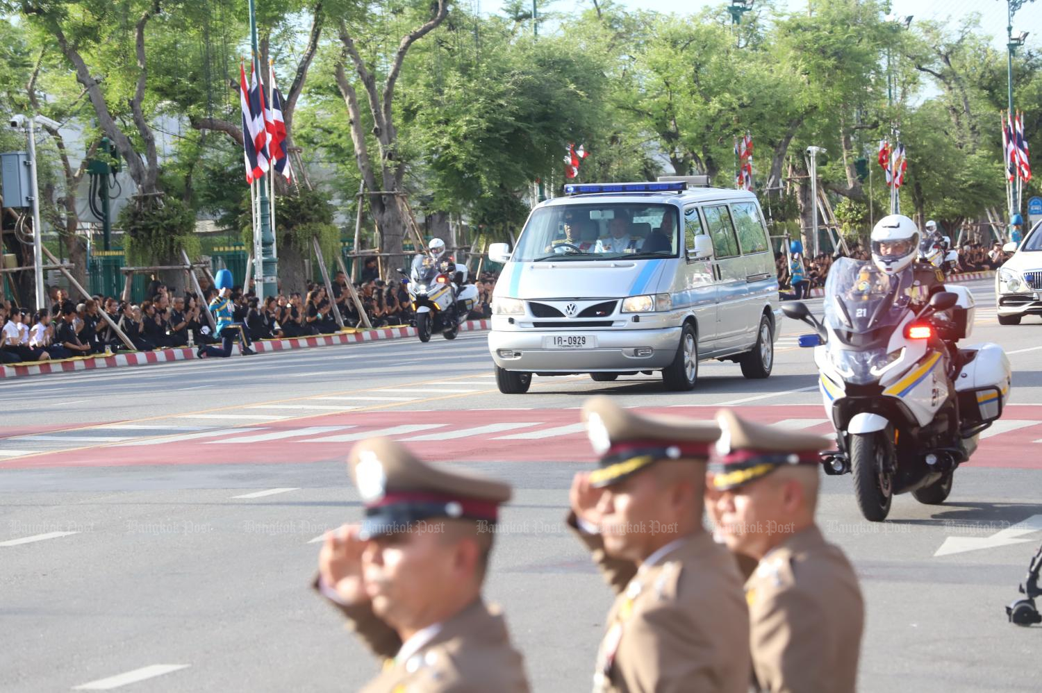 Mourners line procession route to pay tribute to Princess Bajrakitiyabha
