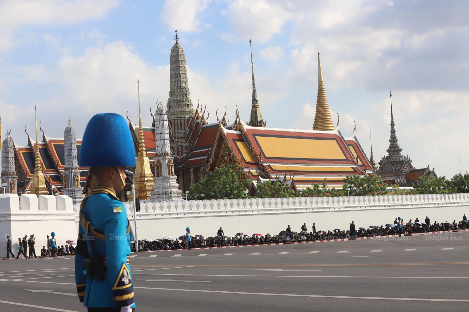 Mourners line procession route to pay tribute to Princess Bajrakitiyabha