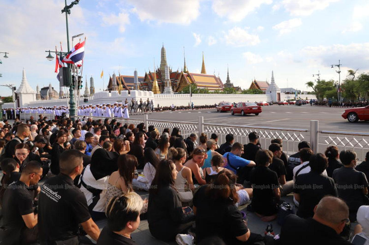 Mourners line procession route to pay tribute to Princess Bajrakitiyabha