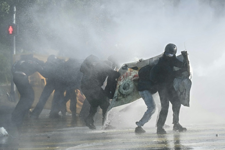 Geneva authorities had deployed a significant police presence, wary of a repeat of the violence seen here in 2003